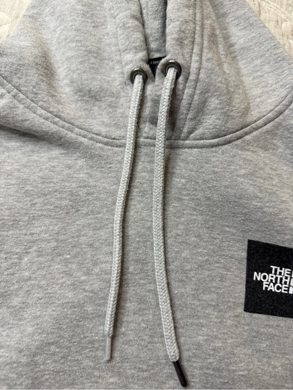 The North Face Men's Gray Logo Hoodie - Size Small